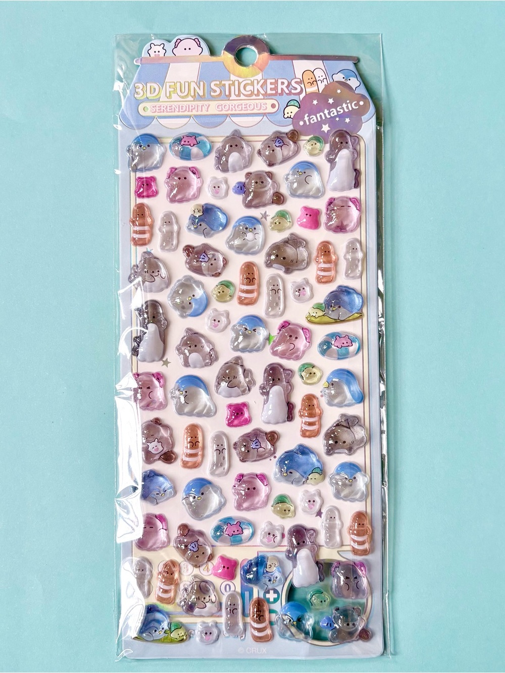 NEW 3D Stickers Kawaii Jelly Like Resin Decorative Stickers